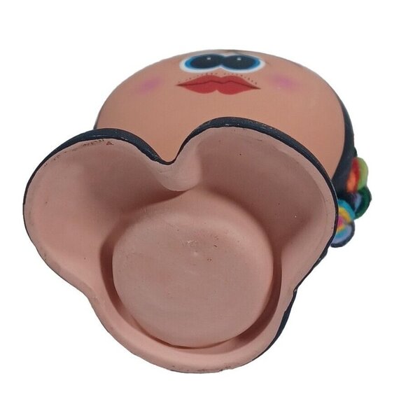 Unique Terracotta Clay Frida Kahlo Angel  Figurine  Hand Painted Mexico … - Picture 10 of 10